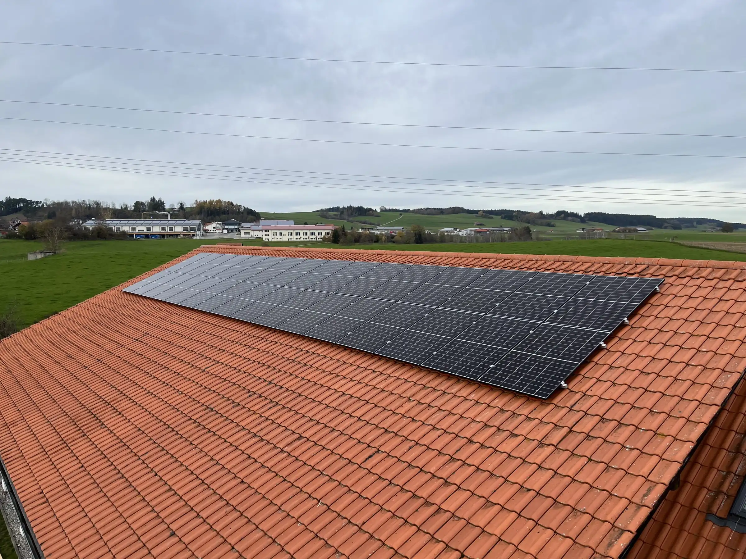 Photovoltaikanlage auf einem Ziegeldach